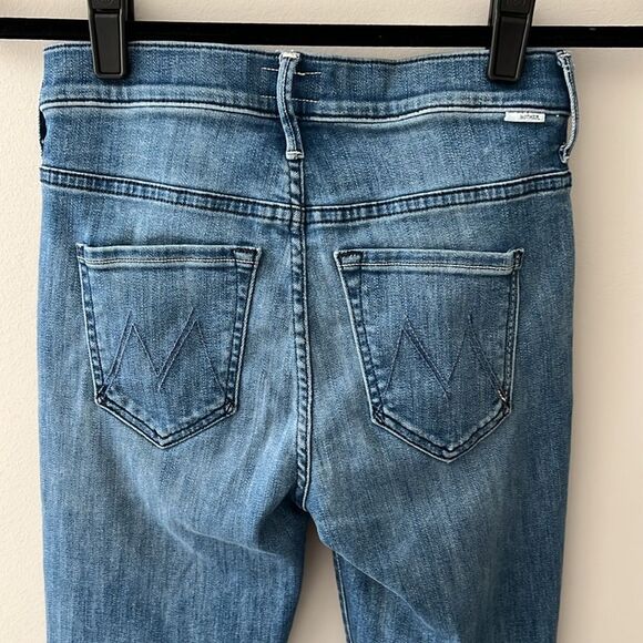 Mother Denim Stunner Zip Ankle Step Fray Jeans Size 24 EUC - Picture 6 of 9